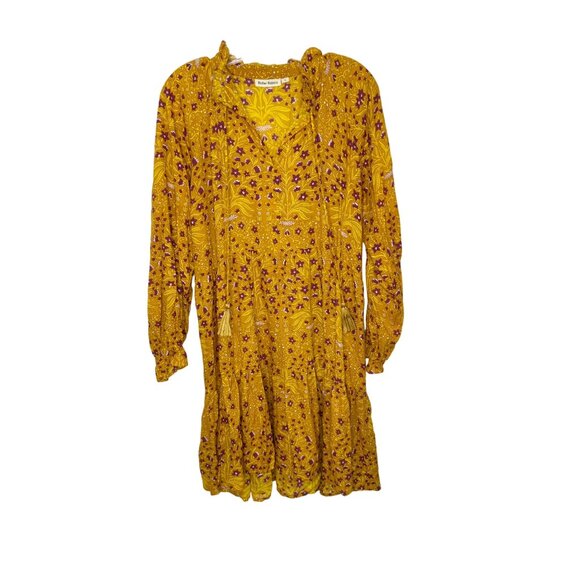 Roller Rabbit Yellow Rhone Anthropologie Mini Dress - Size S - Picture 2 of 8